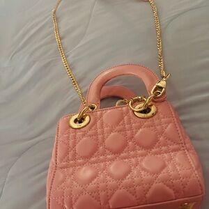 Christian Dior pale pink mini purse